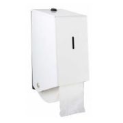 Cormatic Toilet Roll Dispenser Metal White
