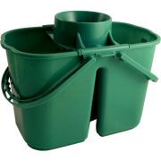 Double Mop Bucket & Wringer 14 Litre Green