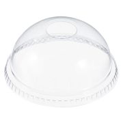 Compostable Clear Tumbler Domed Hole Lid 16oz