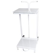 Free Standing Sack Holder With Whee With Wheels & Handle