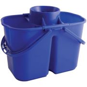Double Mop Bucket & Wringer 14 Litre Blue