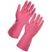 Rubber Household Gloves Medium Pink