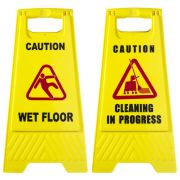 Floor Sign CAUTION WET FLOOR CLEANING in PROGRESS
