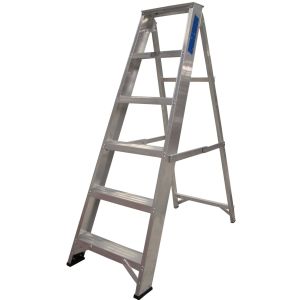 Ladder Aluminium Builders Steps 6 tread
