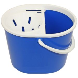 Oval Mop Bucket and Wringer 5 Litre Blue