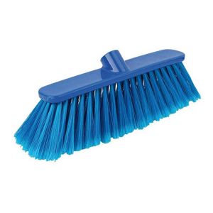 Poly Broom Head Soft Bristles Blue