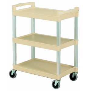 Three Shelf Utility Cart Beige