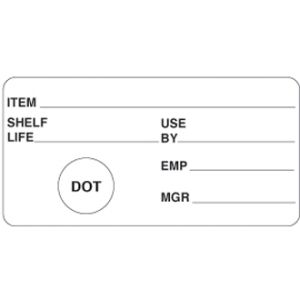 Food Rotation Shelf Life Label Rolls