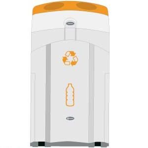 Nexus Plastic Bottle Recycling Bin 100 Litre