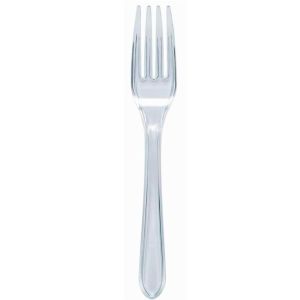 Catering Supplies Premium Plastic Forks Clear