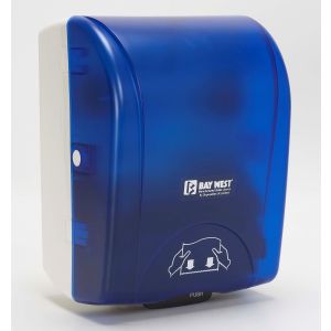 Opti-Serv Hands-Free Towel Dispenser Blue Translucent