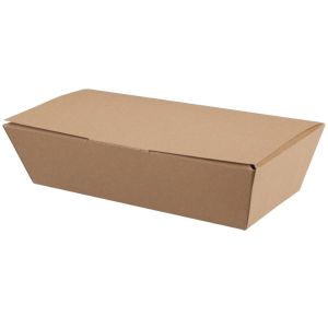 Kraft Compostable Clamshell Meal Box Medium