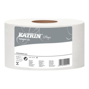 Katrin Plus Gigant Mini Jumbo Toilet Roll 150m White 2ply