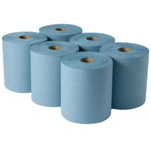 Catering Supplies Hand Towel Roll System 1 Ply Blue