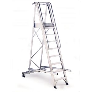 Warehouse Folding Aluminium Ladder 10 Tread