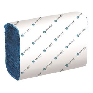 DublSoft Micro Folded Towel 1Ply Blue