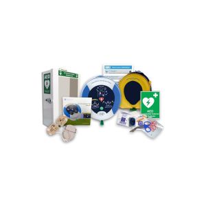 HSE HeartSine PAD 500P AED Defibrillator Package
