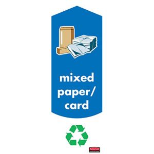 Slim Jim Paper & Card Recycling Labels Pack of 4