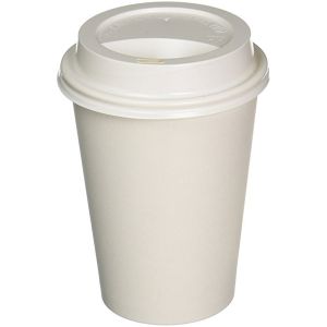 Paper Hot Cup White & White Traveler Lid Combo 16oz 475ml