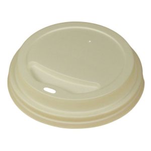 Compostable Lids White Fits 8oz Hot Cups