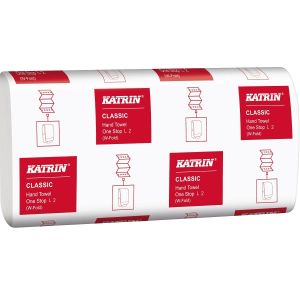 Katrin Classic ZigZag Hand Towel White 2ply