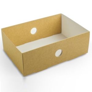 Vegware Compostable Kraft Platter Box Quarter Insert