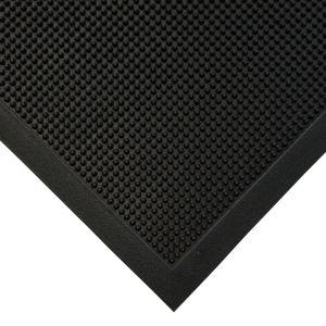 Fingertip Rubber Outdoor Mat Black 180cm 71