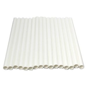 Jumbo Paper Straws 10mm Bore 210mm White