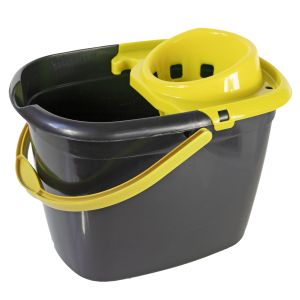 Recycled Bucket & Wringer 5L Yellow