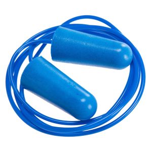 JanSan Foam Ear Plugs Corded Metal Detectable Blue