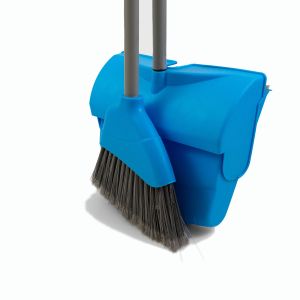 JanSan Lightweight Lobby Dustpan & Soft Brush Blue 35