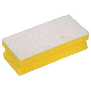 JanSan Easigrip Non-Scratch Sponge Scourer Yellow