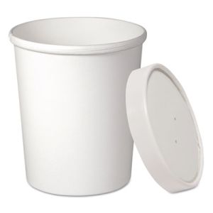 Dart KHB32A Flexstyle Double Poly Paper Food Container & Lids 32oz