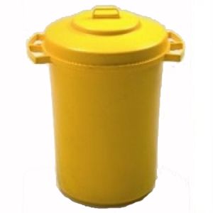 Dustbin 110 Litre With Lid Yellow