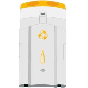 Nexus Glass Bottle Recycling Bin 100 Litre