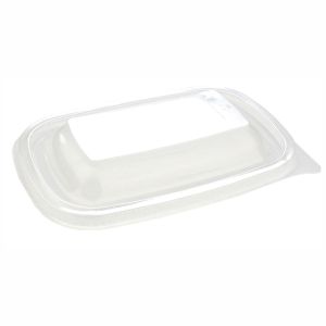 Sabert HOT52A71 Rectangular Microwavable Vented Lid Clear