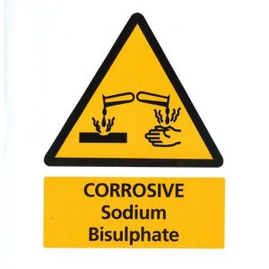 Commercial pH Minus Dry Acid Sodium Bisulphate Sign