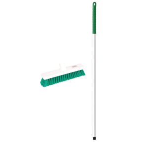 Washable Soft Broom Complete Green 12