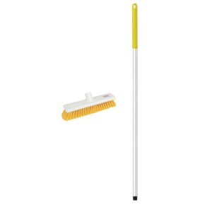 Washable Soft Broom Complete Yellow 12