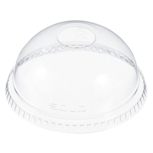 Solo DLR685 Ultra Clear Domed Lid With Hole 7oz
