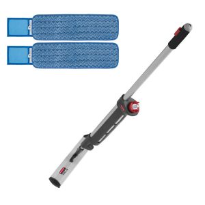 Pulse Microfibre With Scrubber Mopping Silver Kit 40cm