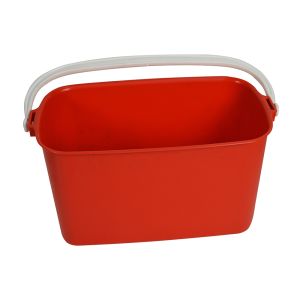 Oblong Bucket 9 Litre Red