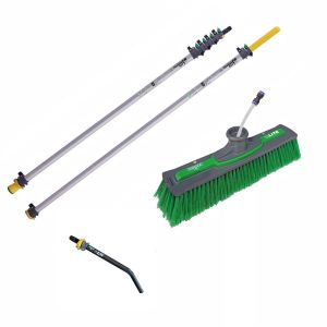 Unger nLite Connect Pole & Simple Power Brush Green 7.5m