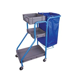 Port-a-Cart Cleaners Trolley Blue