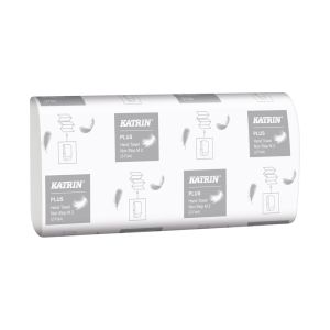 Katrin 61587 Plus Hand Towel Non Stop M2 2 Ply White Wide Handy Pack