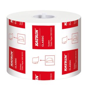 Katrin103424 Classic System 800 Sheet ECO Toilet Roll 2 Ply White