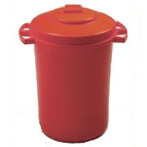 Dustbin 110 Litre With Lid Red