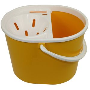 Oval Mop Bucket and Wringer 5 Litre Yellow