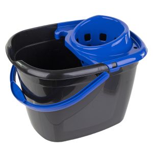 Recycled Bucket & Wringer 5L Blue