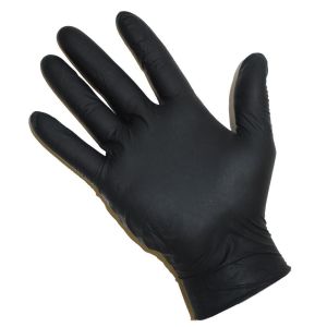 Nitrile Premium Powder Free Gloves Large Black